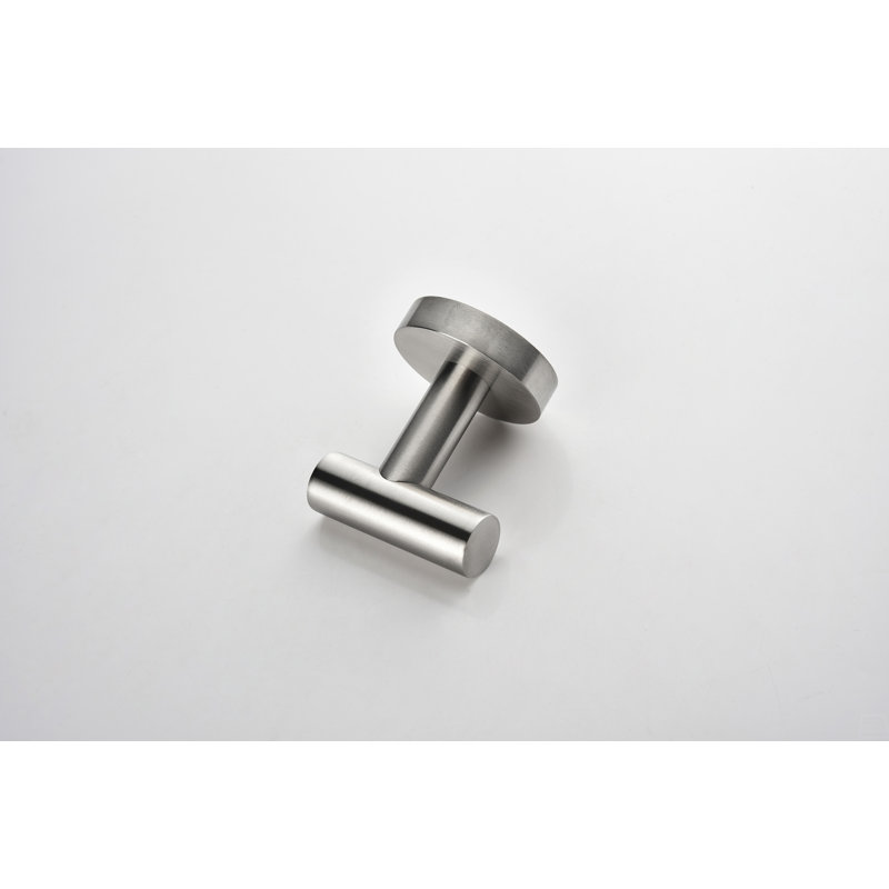 3-Pieces Bathroom Hardware Accessories Set - Towel Bar, Toilet Paper Holder, Robe Towel Hooks, Brushed Nickel