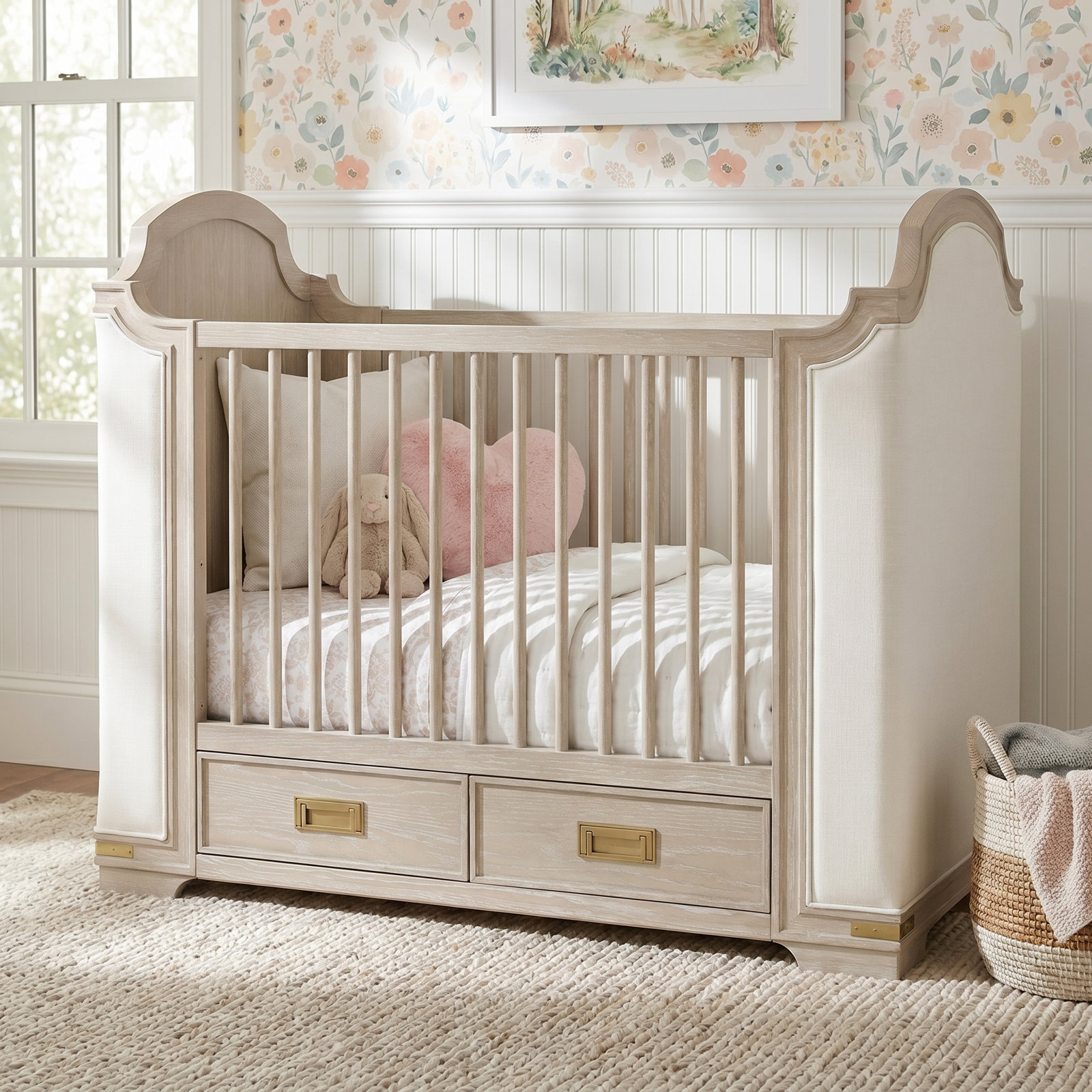 Paris Pine 4-in-1 Convertible Crib