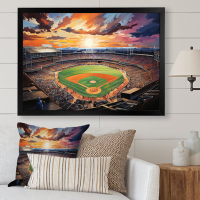Abstrait Baseball Stadium V - Stades, art mural