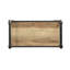 Bibliothèque rectangulaire en métal et bois en chêne antique et gris sable - étagère à 4 niveaux avec matériaux composites