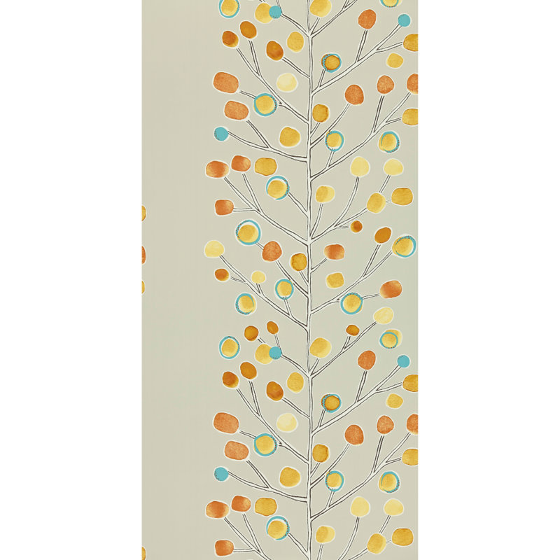 Berry Tree Wp - 110204, Neutral/Tangerine