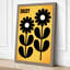 Daisy Study Mid-Century - Wrapped Canvas-1014726638-1014726644