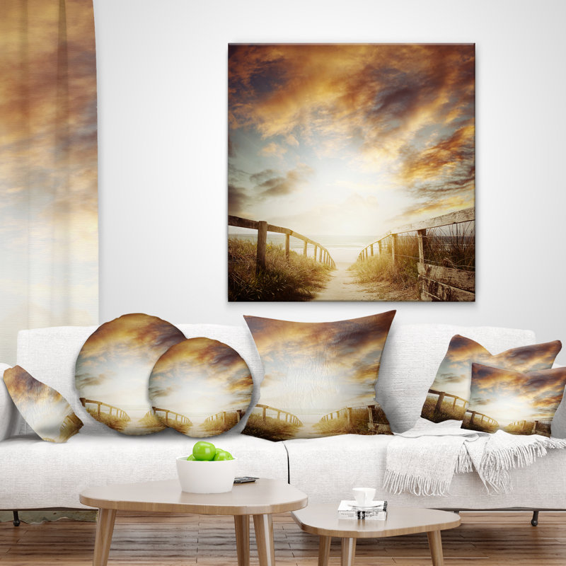 Coussin Sea Bridge, 18 po x 18 po, Carré
