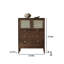Armoire d'appoint en bois massif de rotin