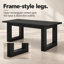 Table de salle à manger rectangulaire, table de salle à manger universelle pour la cuisine et la salle à manger