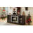58" Modern TV Stand with 2-Door Storage, Faux Stone Media Console Cabinet, Cherry Large Entertainment Center-511807976-511807981
