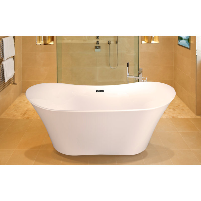 66'' x 35.5'' Soaking Acrylic Bathtub