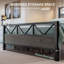Lit plateforme industriel avec tête de lit haute - support silencieux, rangement dissimulé et assemblage facile-1097189903-1097189896