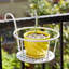 2 paniers à fleurs suspendus pour garde-corps - poteaux de clôture en métal pour la terrasse, le balcon, le porche ou la décoration de jardin-208722831