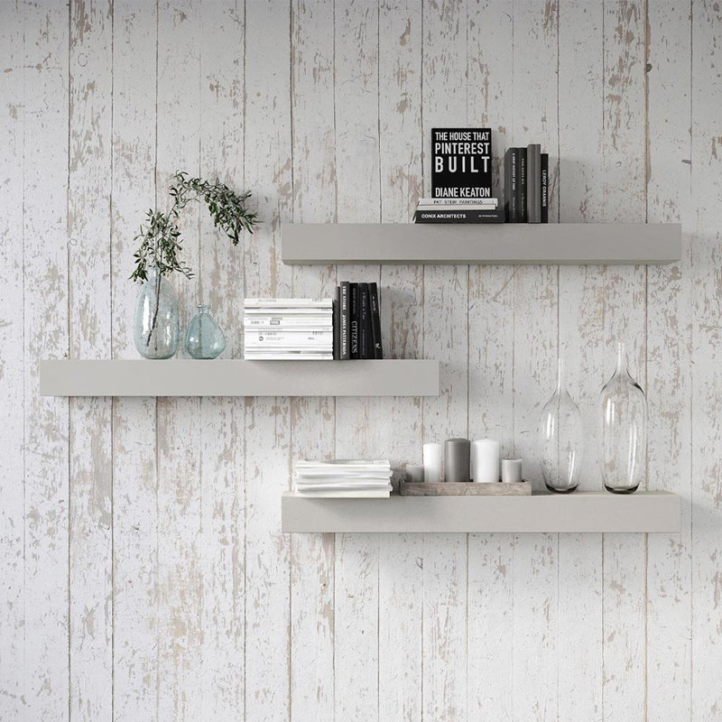 Everett Concrete Fireplace Mantel Shelf Contemporary - Non-Combustible Composition & Heat Resistant, 60", Storm