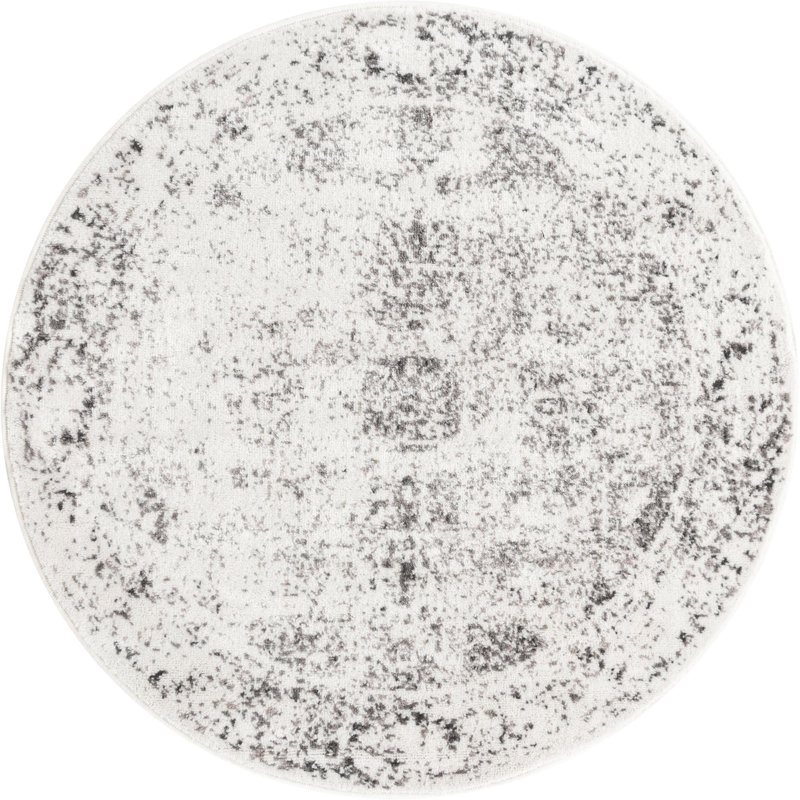 Pokorny Abstract Indoor Rug, Round 4'