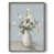 Toile encadrée argent patiné