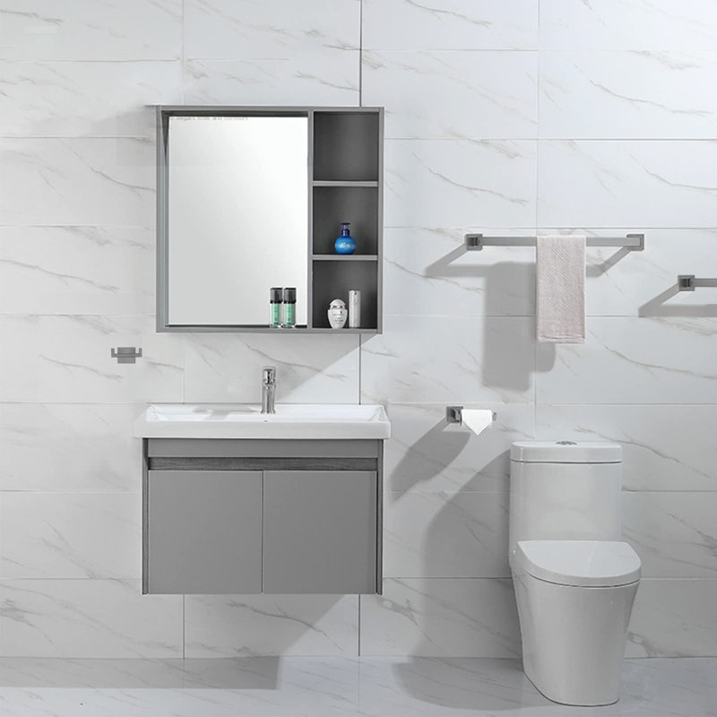 5 - Piece Bathroom Hardware Set, Silver