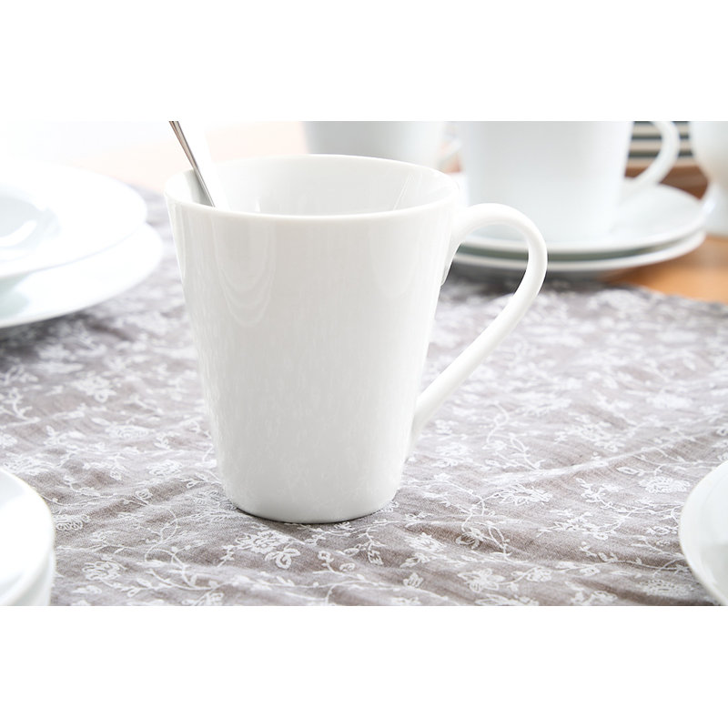 Emily 50 Piece Bone China Dinnerware Set, Service for 6