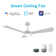 Brisa Smart Ceiling Fan with Remote, Light Kit Included, Works with Google Assistant, Amazon Alexa, and Siri Shortcuts.