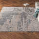 Endicott Abstract Handmade Tufted Gray/Beige Area Rug