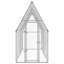 Cage à poulet en acier galvanisé argent 39,4 po x 74,8 po-1309022397