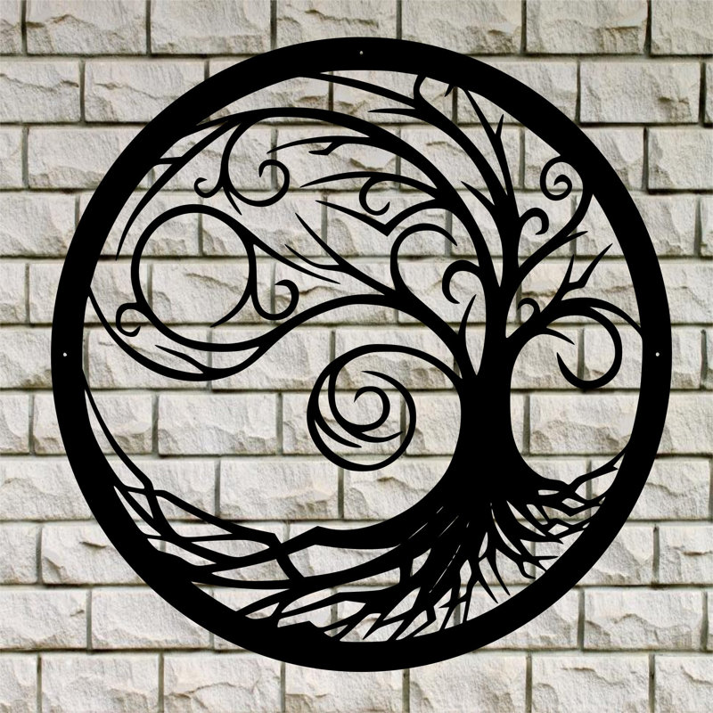 Rustic Abstract Wall Decor on Metal, 30" H x 30" W x 0.25" D