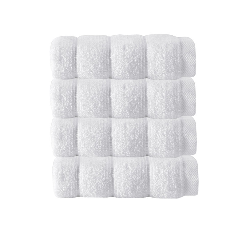 Essuie-mains en coton turc Rachel, Blanc