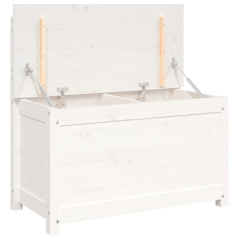 Bench 31.5"X16.1"X30.3" Solid Wood Pine, White