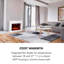 Klarstein 86cm W White Electric Fireplace