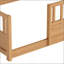 Lit double en bois avec garde-corps et rangement latéral pour les chambres modernes et fonctionnelles-1598782662