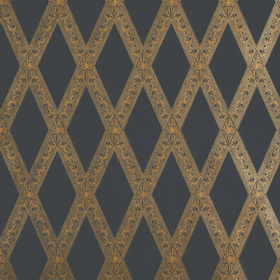 Schumacher x Jill Lasersohn Les Losanges Toile Wallpaper