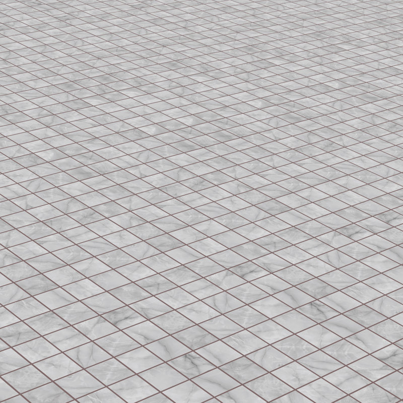 Onice Matte 2x2 Mosaic Square Wall & Floor Tile (12x12 Sheet), Silver