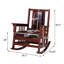 Chaise berçante en bois massif Shamila