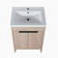 Meuble-lavabo autoportant simple 24 po avec plateau en céramique Ashvath