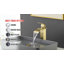 Robinet de lavabo vasque à cascade en acier inoxydable 304, robinet de lavabo de salle de bain monotrou, robinet de meuble-lavabo à poignée levier-137347633