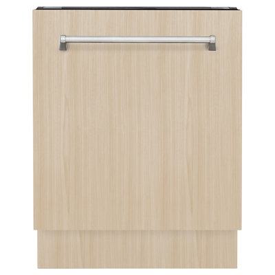 ZLINE Tallac Series 3rd Rack in Custom Panel Ready 24" 51 dBA Built-In Button Control Dishwasher with Stainless Steel Tub
