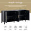 Armoire de rangement moderne à 4 lattes ondulées verticales U_Style