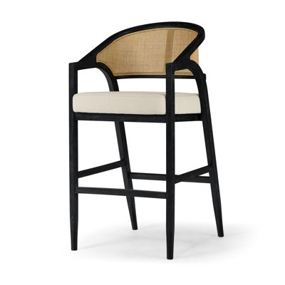 Maven Lane Chloe Stool Fabric Upholstery