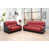 Cuir véritable rouge est en rupture de stock sélectionné