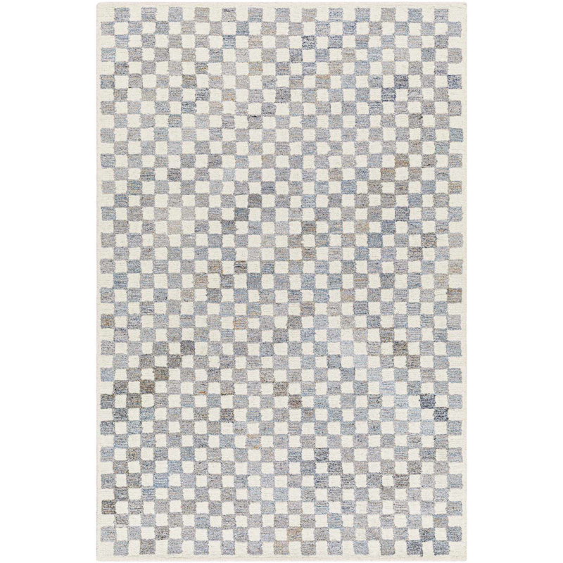 Laine touffetée à la main Mariner Tapis bleu / gris / beige, Rectangle 2 pi x 3 pi