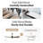 60 in. Brushed Brass Dimmable Ceiling Fan with LED Light and Remote Control 6 Speeds Reversible Noiseless DC Motor, 3CCT