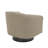 Frankie Upholstered Light Brown Cotton Blend Swivel Barrel Chair with Solid Wood Base-1684772857