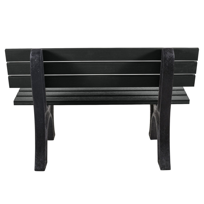 Swing Outdoor Bench, Black