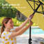 Parasol de marché carré lumineux 6,5 x 6,5 pi Salmas-1439734541