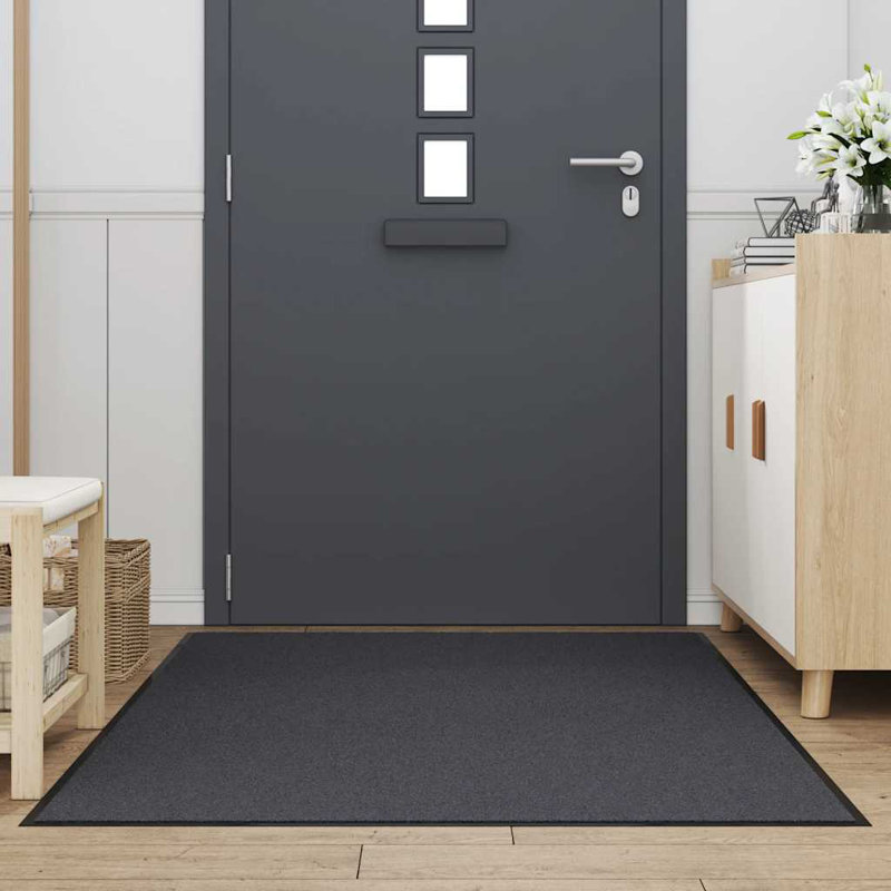 Doormat Non-Slip, Anthracite, 115cm W x 200cm L
