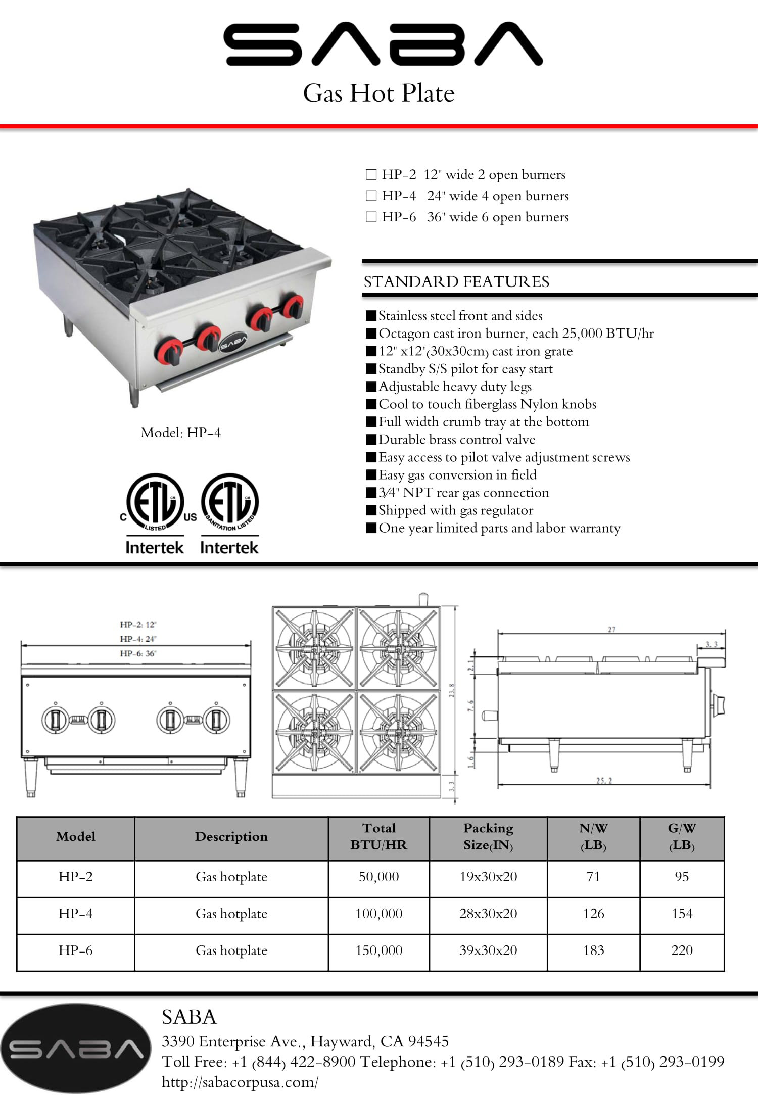 Product Dimensions