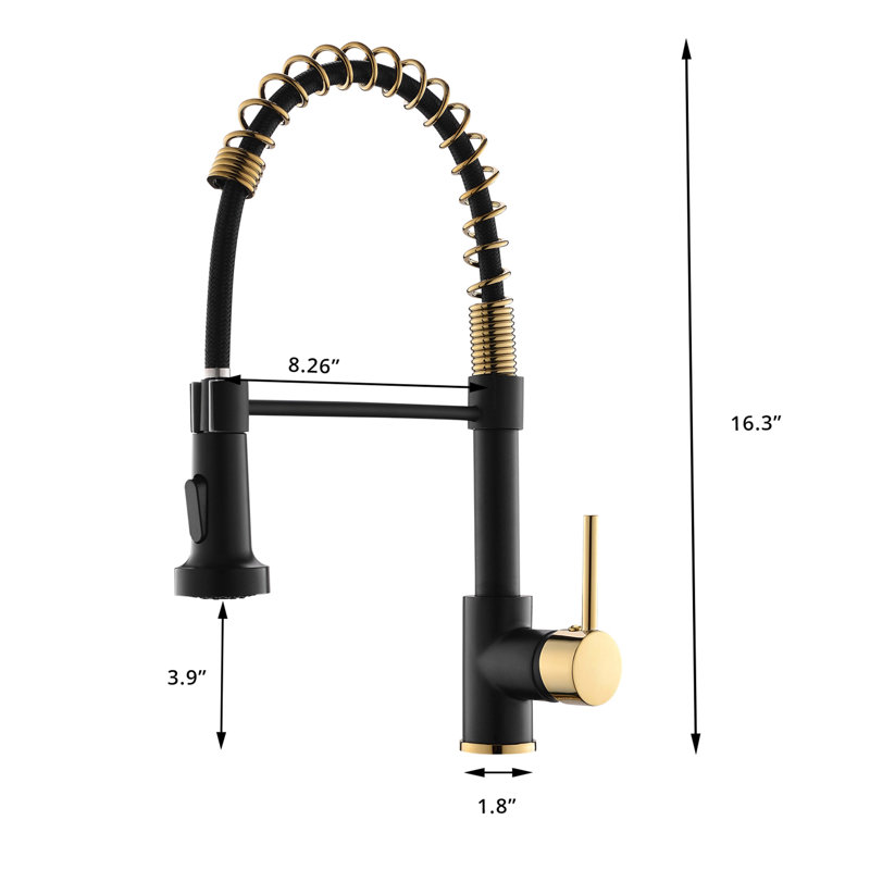 GAWEZA Pull Down Kitchen Faucet
