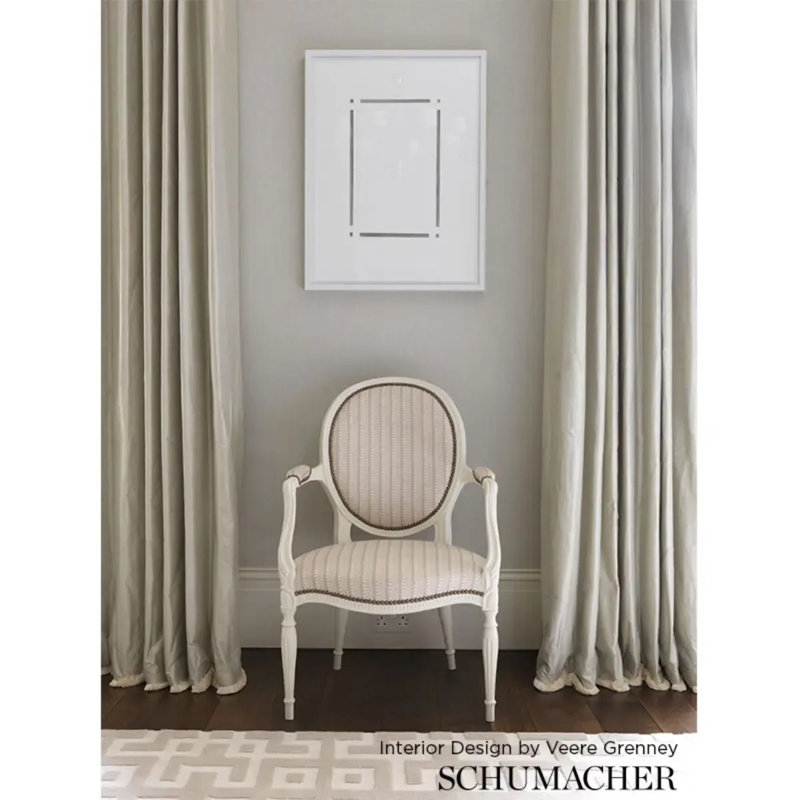 Schumacher x Veere Grenney Kiosk Fabric, Berber Brown