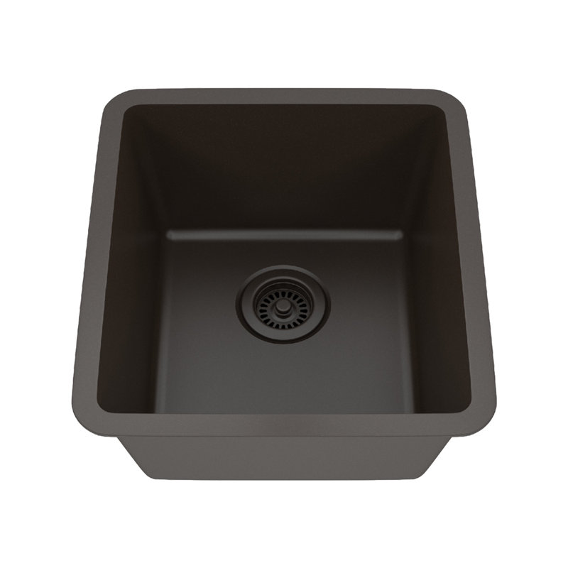 16" x 18" Quartz Kitchen Sink, Single Bowl Kitchen Sink, small kitchen sink,Drop in Kitchen Sink, Granite Composite Kitchen Sink, Undermount Sink, kitchen