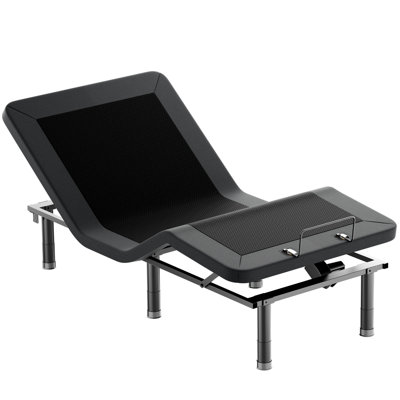 Twin Xl Adjustable Bed Frame With Wireless Remote, Electric Bed, Zero Gravity, Head And Foot Incline, Adjustable Leg Heights, Memory Presets, Anti-Snore