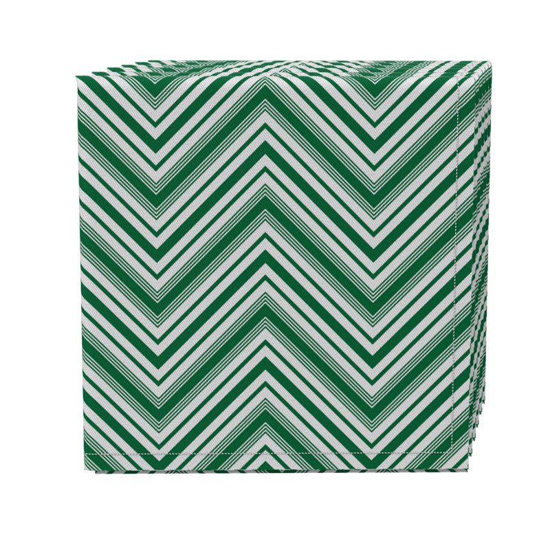 Cotton Twill Chevron Square Napkin