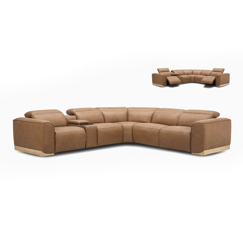 Ensetee Upholstered Power Reclining L-Shaped Sectional Symmetrical