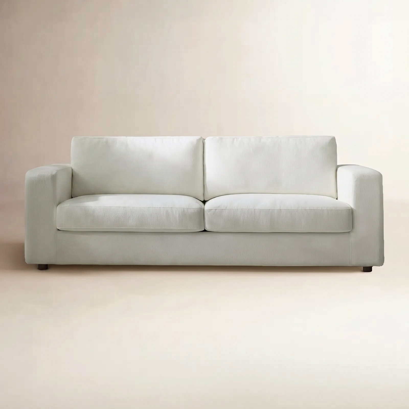 92" Slipcovered Sofa, Ivory