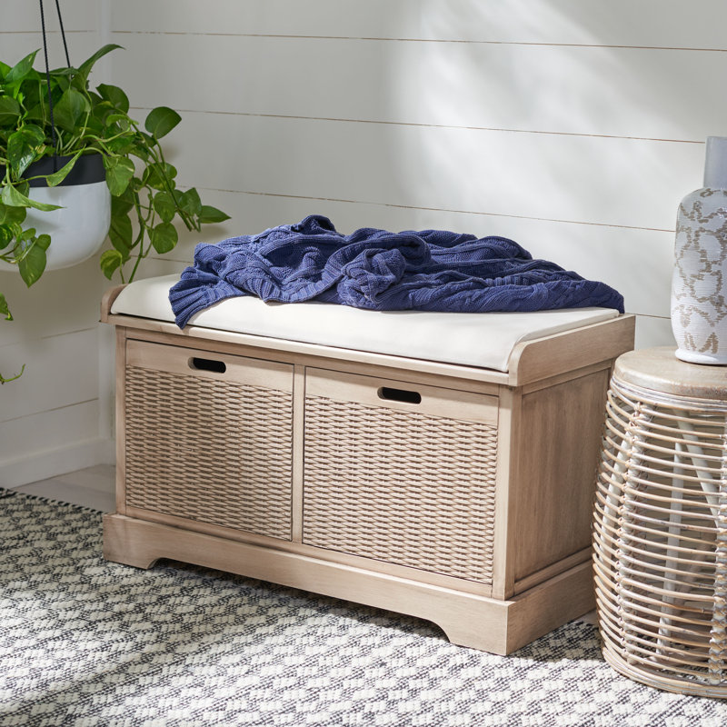 Haugen Upholstered Storage Bench, Sand